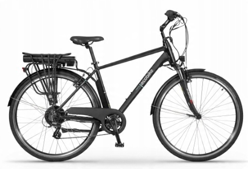 Elektrický bicykel EcoBike Traffic M čierny 36V 14,5Ah (522Wh) 2024