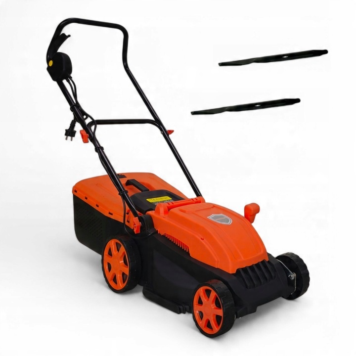 ELEKTRICKÁ KOSAČKA NA TRÁVU GERMAN 2750W NÔŽ 36 CM, ĽAHKÁ, VEĽKÝ KÔŠ 47 L
