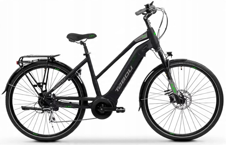 Elektrický bicykel TABOU KINETIC UP 2.0 W čierny / lime 2025