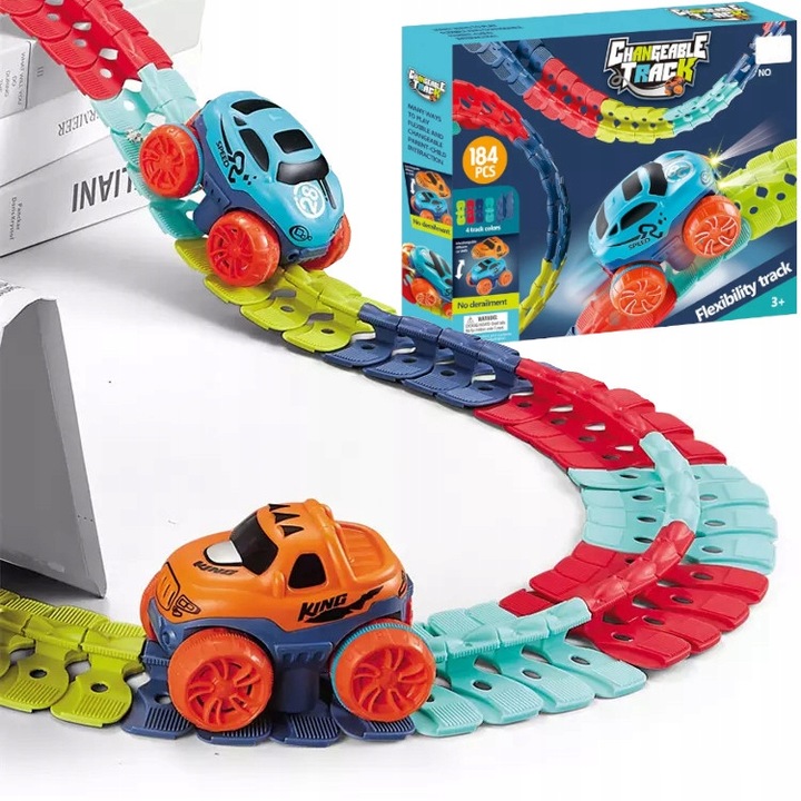 FLEXIBILNÁ PRETEKÁRSKA DRÁHA PRE AUTÍČKA CHANGEABLE TRACK 184 ELE.