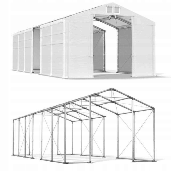 Garážový stan 6x19 m [4 m] Party DAS 580 WP