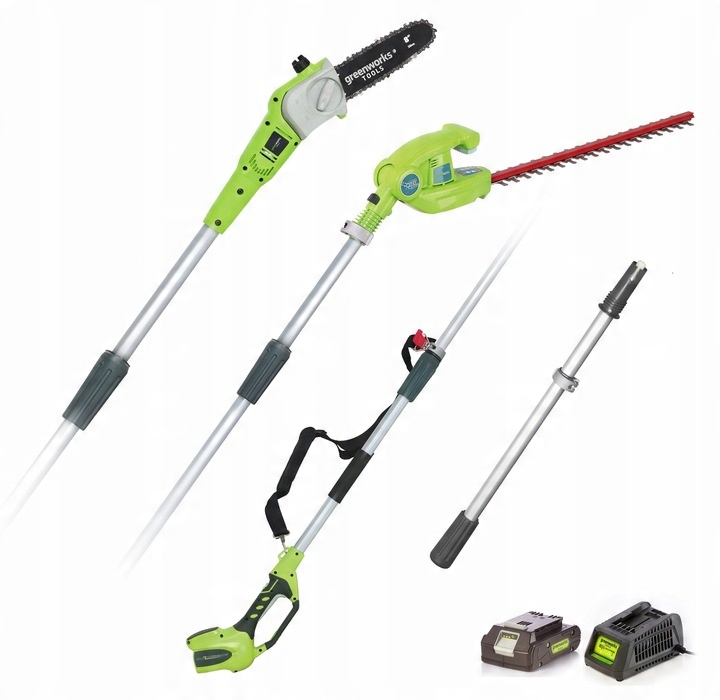 GREENWORKS Nožnice na živý plot na výložníku Greenworks G24Ph51 24V