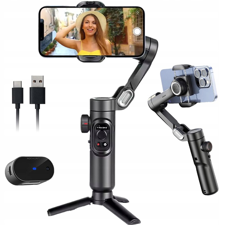 GIMBAL DO TELEFÓNU RUČNÝ STABILIZÁTOR OBRAZU iPhoneANDROID SKLADACIA SELFIE