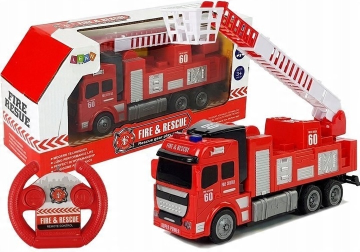 Hasičské auto na diaľkové ovládanie R/C 350x160 mm Leantoys hračka