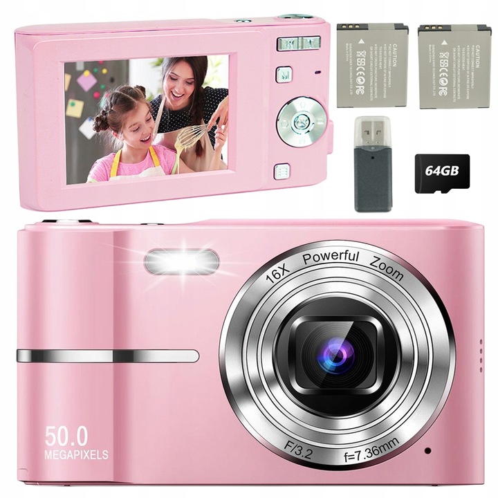 HD DIGITÁLNY FOTOAPARÁT PRENOSNÝ 1080P 50MP