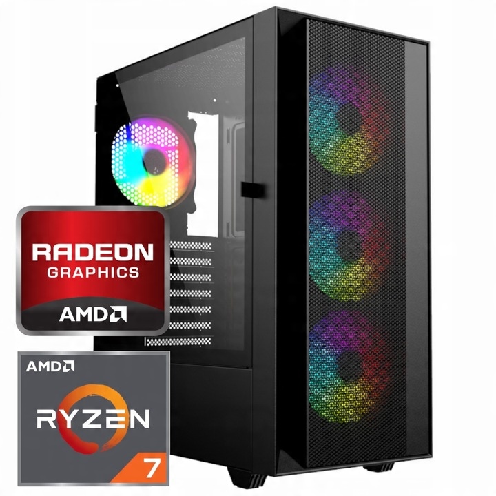 Herný počítač Ryzen 7 5700X/32GB/1000SSD/RX 7800 XT AKCIA