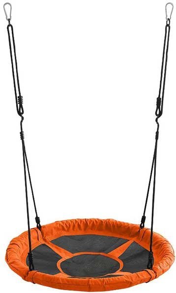 Hojdačka Bocianie Hniezdo 107 cm SPARTAN Orange najlacnejšie