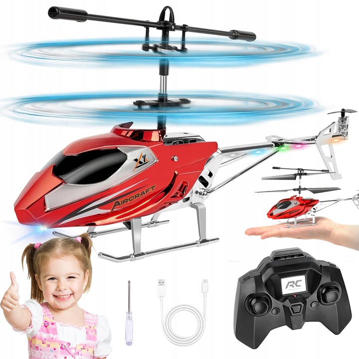 HELIKOPTÉRA TOY S OVLÁDAČOM VEĽKÝ RC VRTUĽNÍK NA DIAĽKOVÉ OVLÁDANIE S 2.4G PILOT