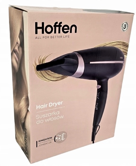 HOFFEN Sušič vlasov s difuzérom HD-5302 1800-2200W IONIZÁCIA najlacnejšie