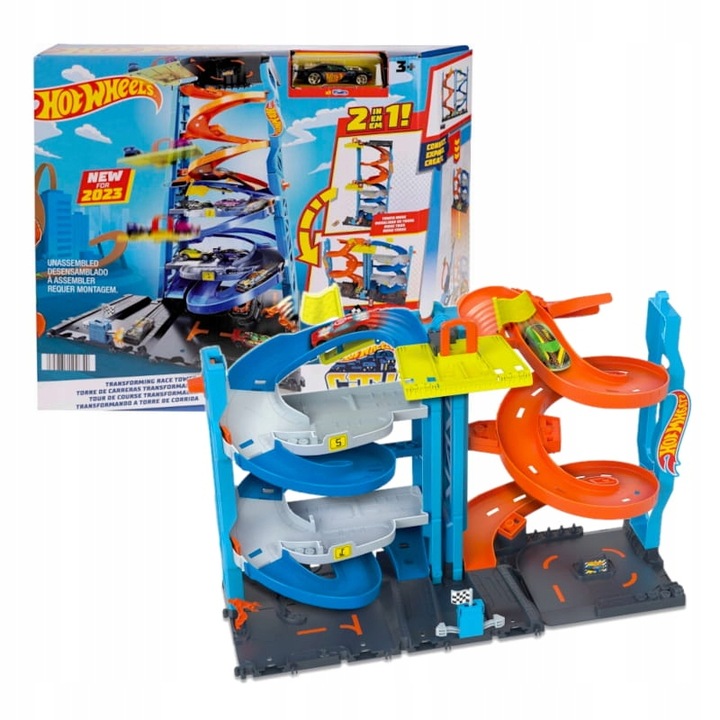 HOT WHEELS CITY PRETEKÁRSKA VEŽA + AUTÍČKO HOT WHEELS DRÁHA PRE AUTÁ