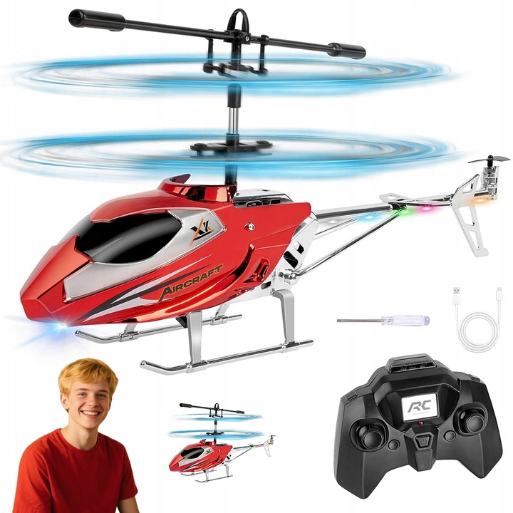 HELIKOPTÉRA NA DIAĽKOVÉ OVLÁDANIE RC S OVLÁDAČOM DARČEK VRTUĽNÍK S LED