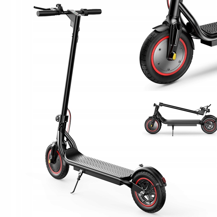 Hulajnoga Elektryczna Skladacia 37 HP 10" AS-B3 37KM Ľahké dvojité brzdy