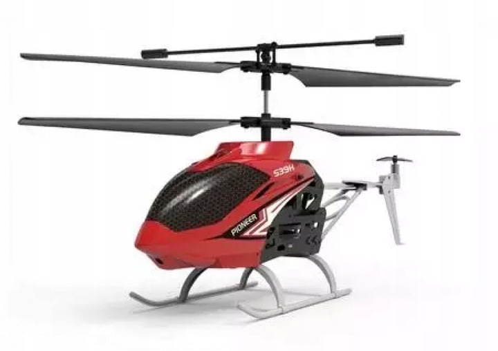 Helikoptéra R/C S39H červená 500x250 mm Leantoys