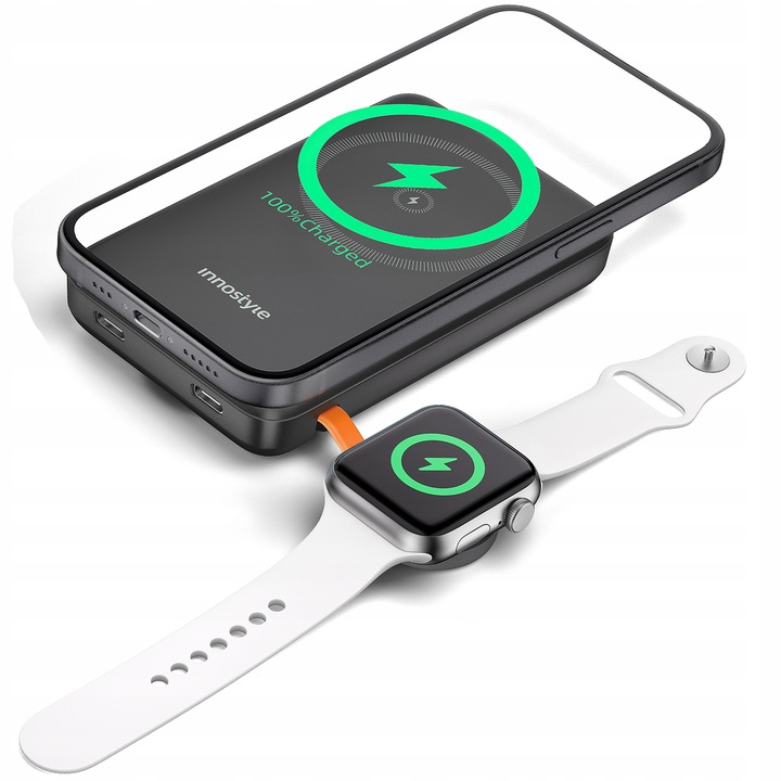 INNOSTYLE POWERDUO 2V1 RÝCHLA INDUKČNÁ POWERBANKA PRE MAGSAFE WATCH 10000