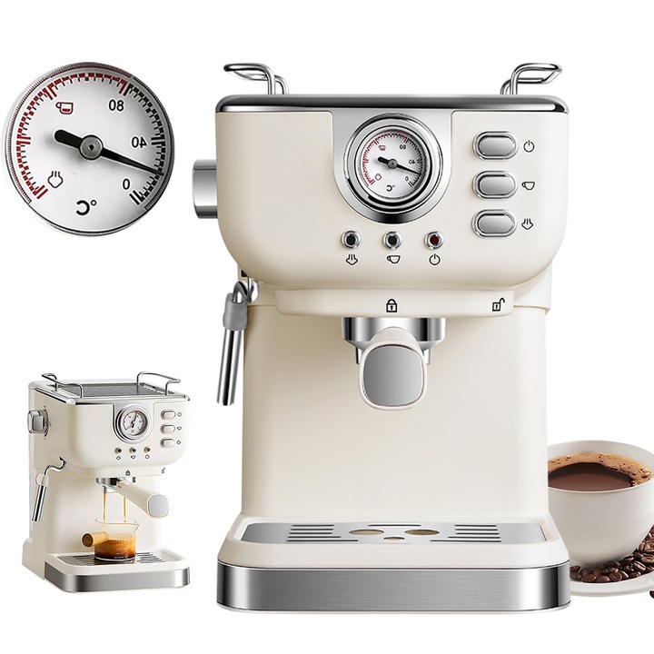 KÁVOVAR NA ESPRESSO HOFFEN EXPERT, 20 BAR, 1100 W AKCIA