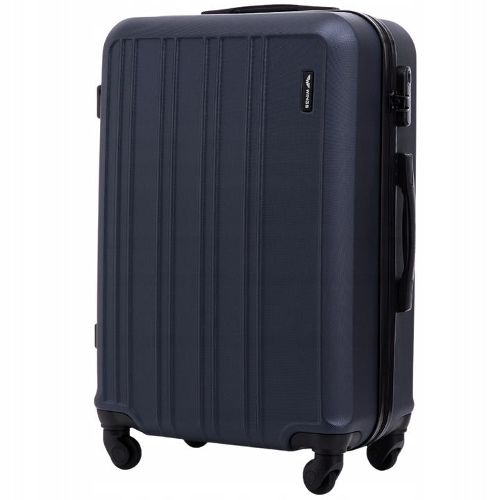 Kufor cestovný stredný tvrdý na 4 kolieskach, šifrovací zámok, 63L WINGS