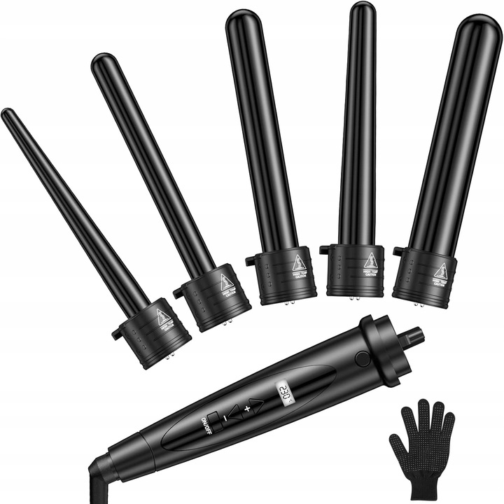 Kulma na vlasy tradičná Elehot 5w1 LCD keramická