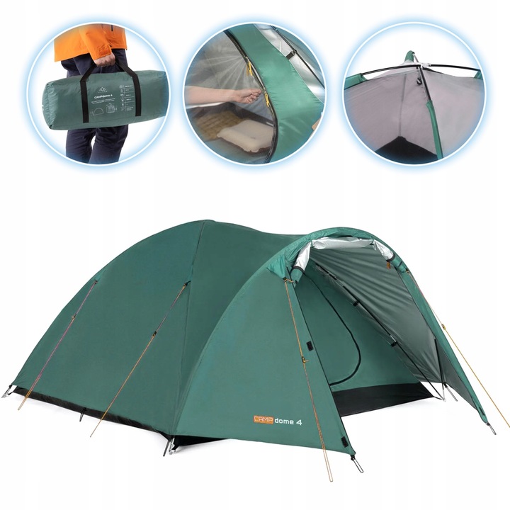 kempingový stan pre 4 osoby KADVA CAMPdome TURISTICKÝ VODOTESNÝ