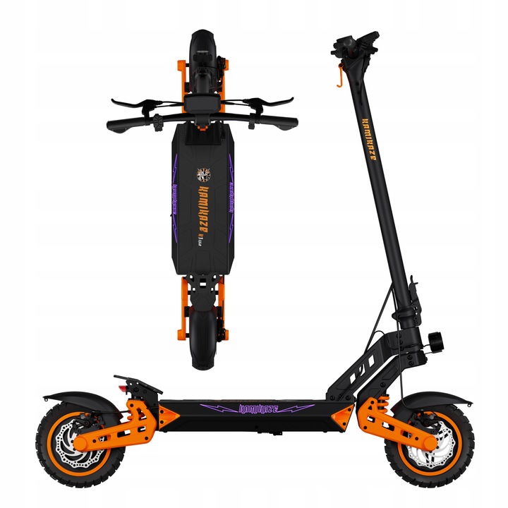 Kamikaze K1 Lite 2025 800 W - Kolobežka 48 V s batériou 13.5 Ah, kolesá 10"