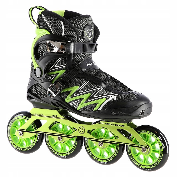 Kolieskové Korčule Nils Extreme NA8660 čierno-zelené inline