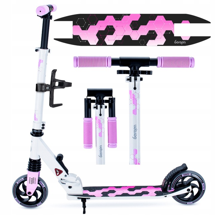 Kolobežka pre dievča, deti, 145 mm Bergen SONIC, skladacia, s tlmičom