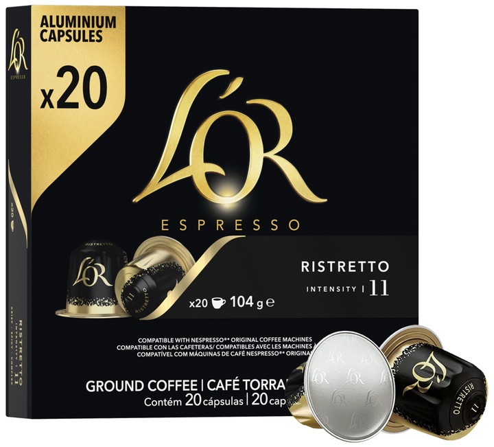 Kapsule pre Nespresso L"OR Espresso Ristretto 20 ks