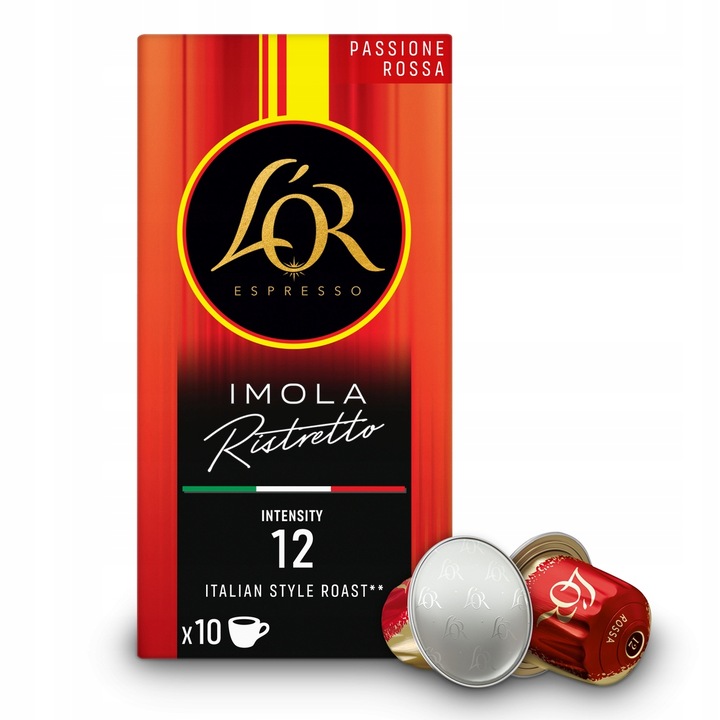 Kapsule pre Nespresso L"OR Passione Rossa Imola 10 ks najlacnejšie