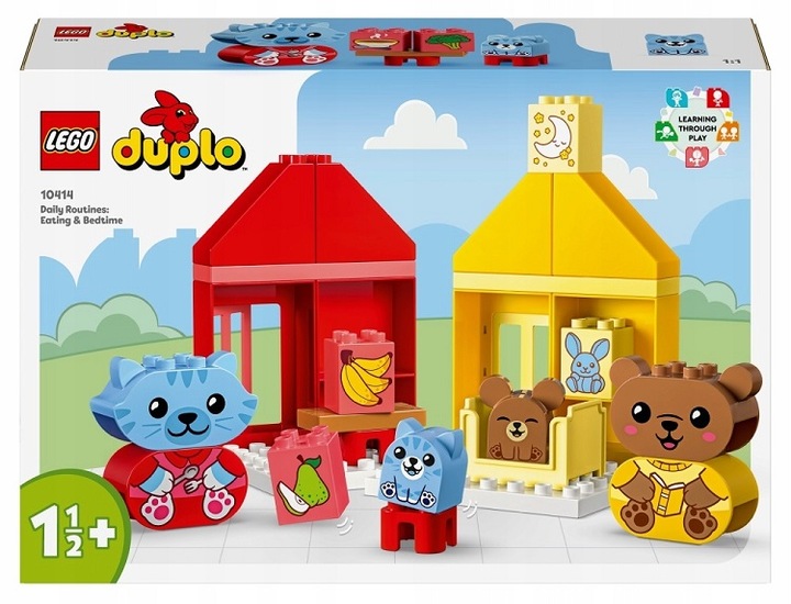 Kocky LEGO DUPLO 10414 KAŽDODENNÉ ČINNOSTI JEDLO A ČAS SPÁNKU