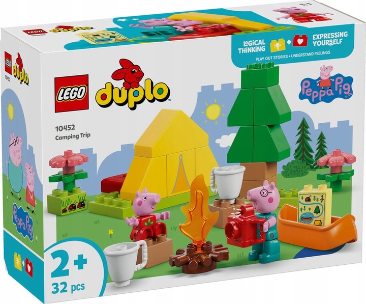 Kocky LEGO DUPLO 10452 Prasiatko Peppa Výlet na bivak