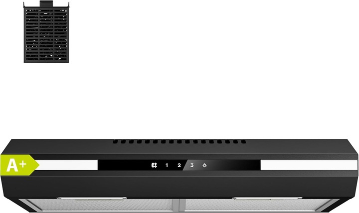 Kuchynský digestor CIARRA CBCB6921 A+ 60 cm s recirkuláciou a dotykovým panelom