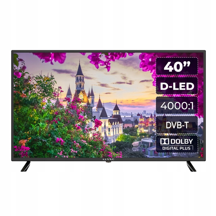LED televízor Kiano Slim TV 40" Full HD čierny