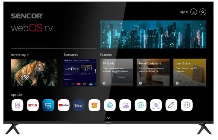 LED televízor Sencor SLE 43US802TCSB 43" 4K UHD VÝPREDAJ