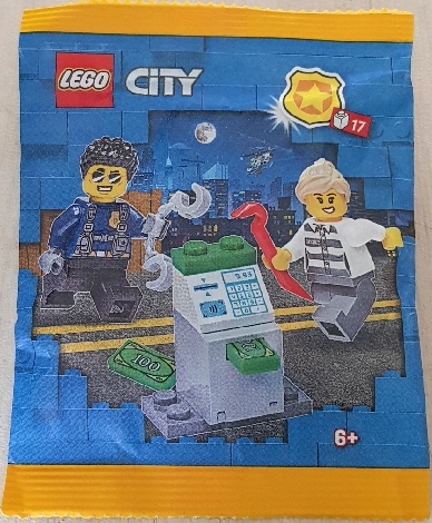 LEGO City 952304 policajt a zlodejka Polícia Vrecko Bankomat 3069px7