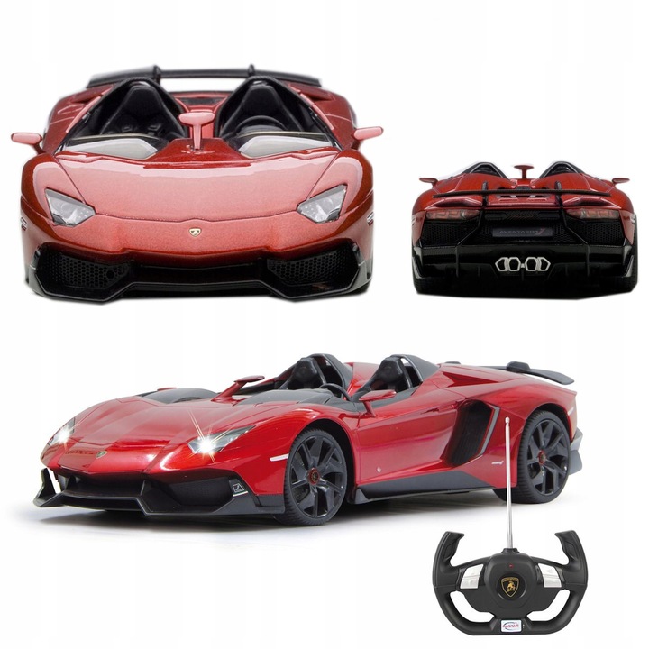Lamborghini aventador 1:12 rc kovová červená