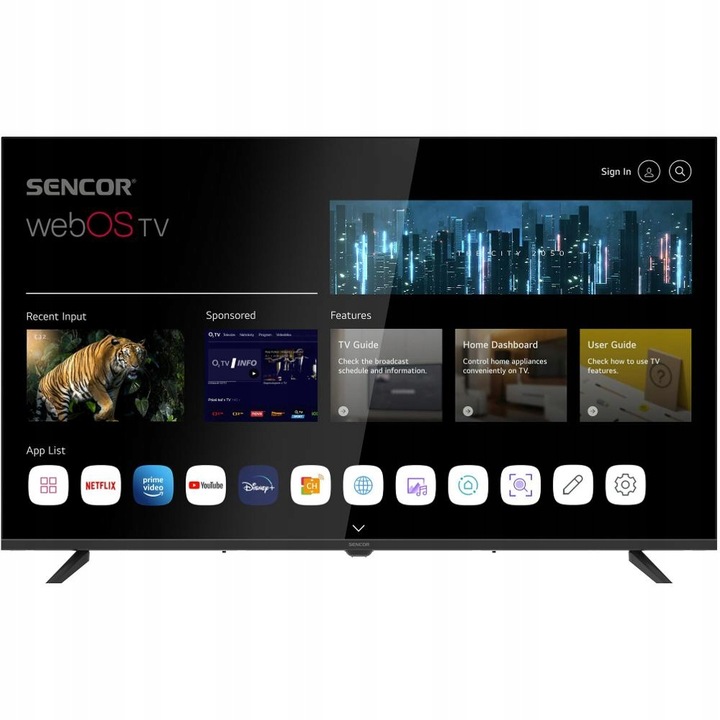 LED televízor SMART webOS SENCOR SLE 40FS802TCS 40"