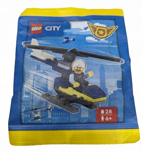 LEGO City Polybag 952402 Policajt a vrtuľník NEW cty1728 Polícia NEW