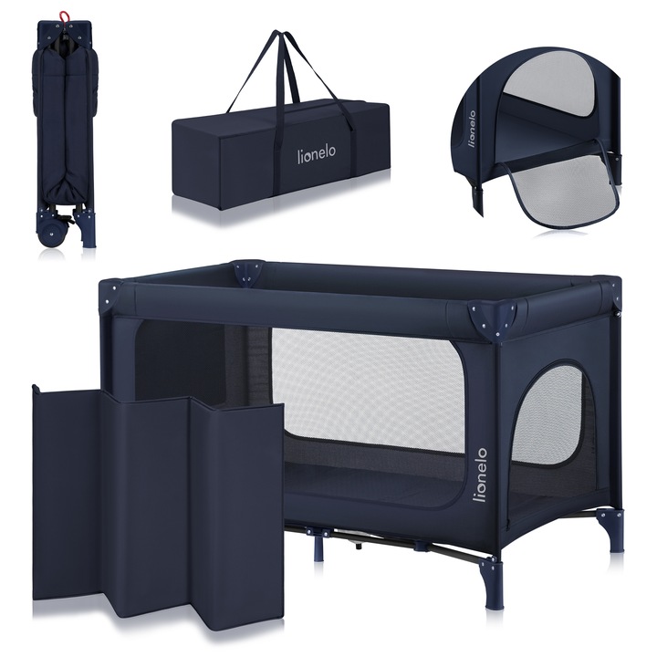 Lionelo Jasmin Easy Fold – skladacia cestovná postieľka