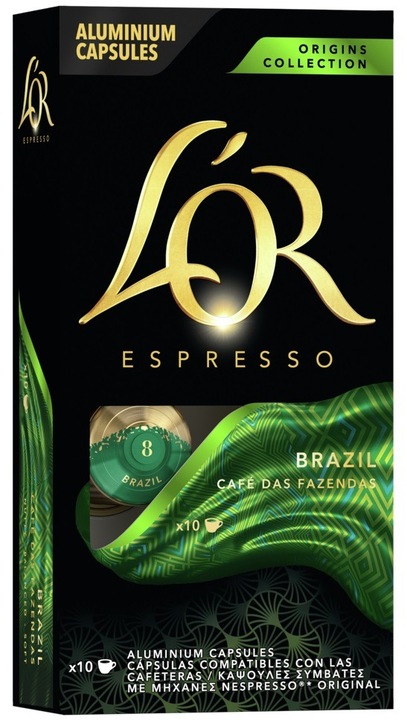 L"OR Espresso Brazil 10ks kapsúl pre Nespresso Original kávovary VÝPREDAJ