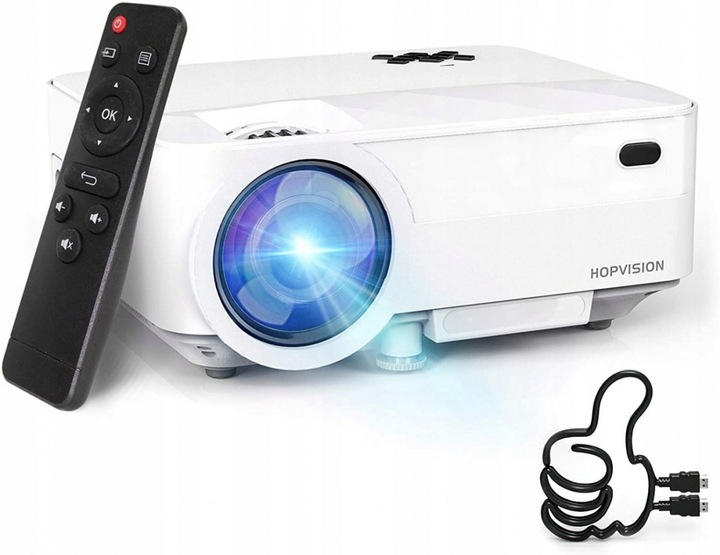 LCD projektor Hopvision T21 biely 1080p 5000 lum HDMI USB KEYSTONE