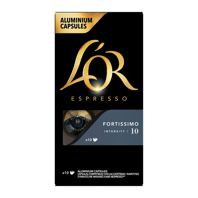 L"OR Espresso Fortissimo, 10 ks kapsúl pre Nespresso Original kávovary