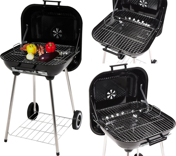 LUND S KRYTOM S KOLIESKAMI BBQ 40X45 CM NA UHOĽNÚ ZÁHRADU 99904