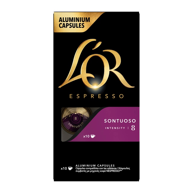 L"OR Espresso Sontuoso, 10 ks kapsúl pre Nespresso Original kávovary