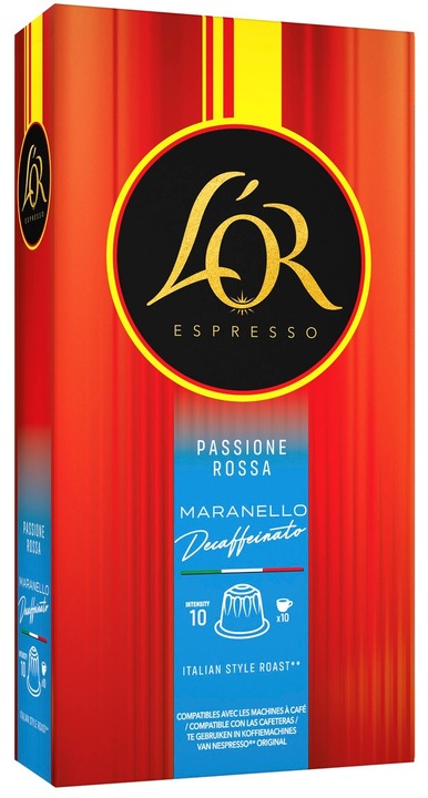 L"OR Passione Rossa Maranello Decaffeinato kapsule 10ks pre Original kávov.