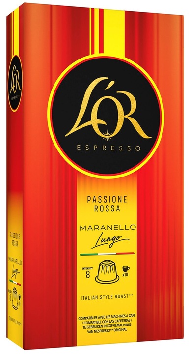 L"OR Passione Rossa Maranello Lungo kapsule 10ks pre Original kávovary