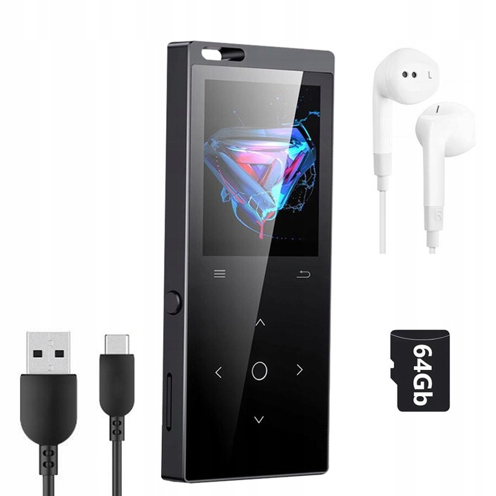 MP4 lynker) Darček čierny 64 GB
