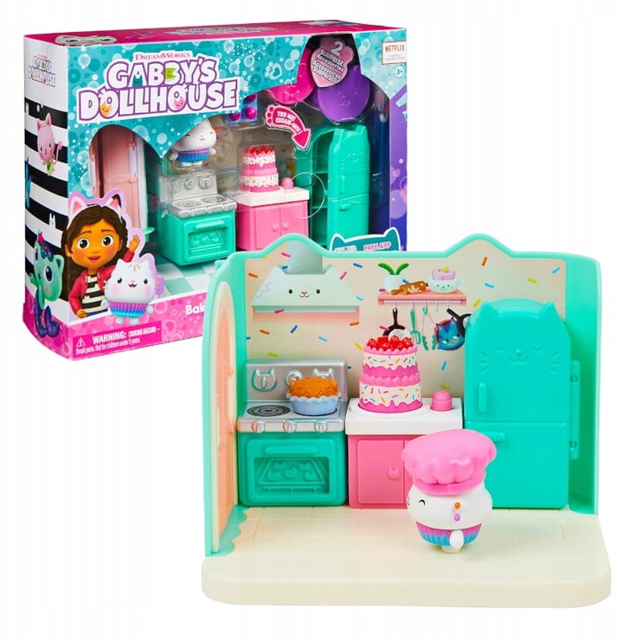 MAČACÍ DOMČEK GABI MAGICKÉ PRIESTORY DOMČEKA KUCHYŇA SADA IZBA DO DOMU