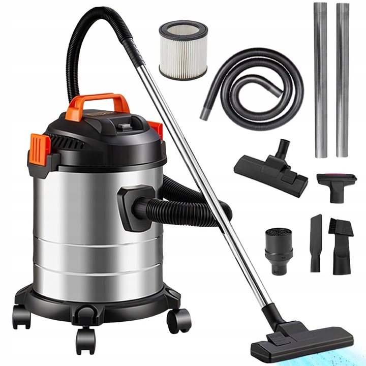 MULTIFUNKČNÝ VYSÁVAČ 20 L 2000 W S FILTRAMI A KEFAMI V BALENÍ