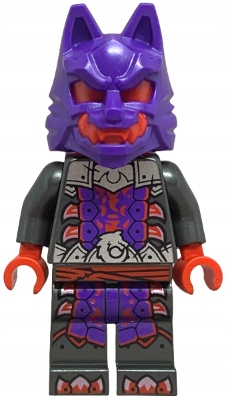 Minifigúrka LEGO njo0895 njo895 Ninjago bojovník vo vlčej maske