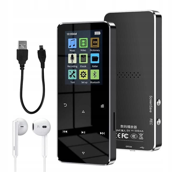 MP4 lynker) MP3 čierny 16 GB