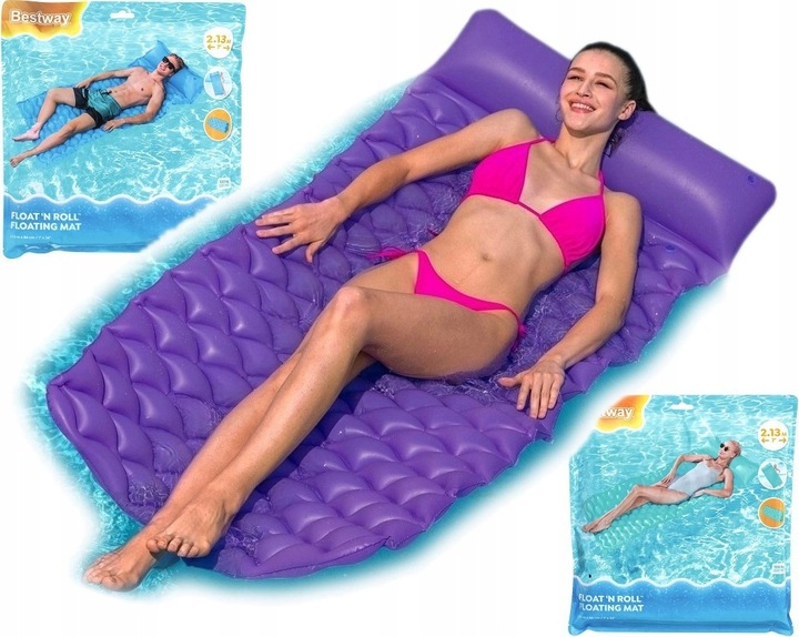 Nafukovací plážový matrac na plávanie, rolovací Bestway 44020